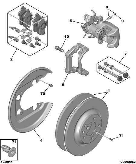 PEUGEOT 4401 Q2 - Brzdový třmen parts5.com