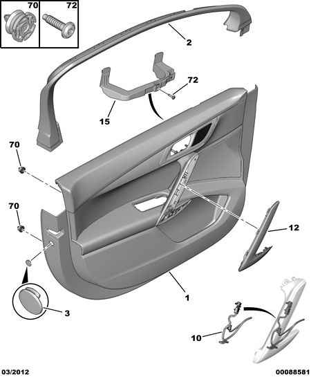 CITROËN 9345 ZN - Clips, acoperire decorativa si protectie parts5.com