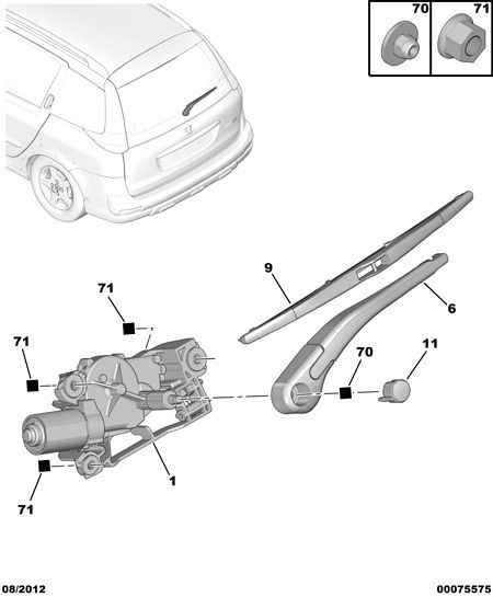 PEUGEOT (DF-PSA) 6426 P6 - Wiper Blade parts5.com