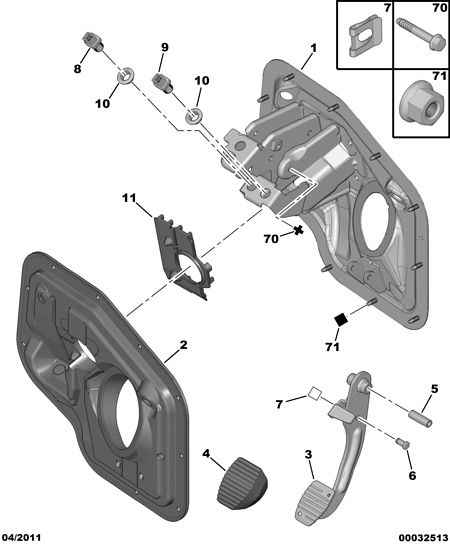 PEUGEOT 4534.52 - Féklámpakapcsoló parts5.com