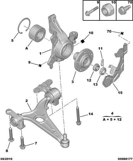 CITROËN 3345 57 - Set rulment roata parts5.com