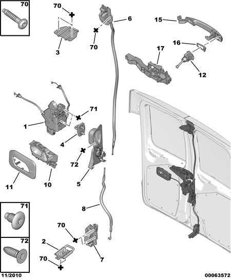 CITROËN 9101-GE - Manecilla de puerta parts5.com