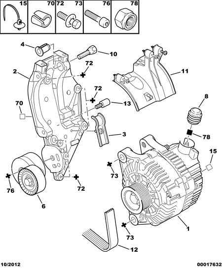 CITROËN/PEUGEOT 5751.F6 - Riemenspanner, Keilrippenriemen parts5.com