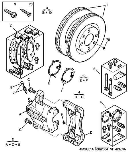 PEUGEOT 4253 41 - Sada brzdových destiček, kotoučová brzda parts5.com