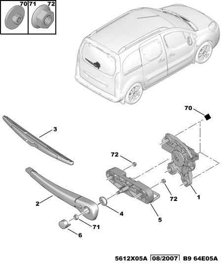 PEUGEOT (DF-PSA) 6423 92 - Limpiaparabrisas parts5.com