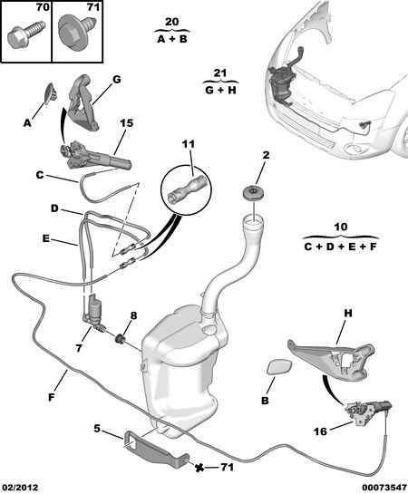 CITROËN 6434 A8 - Cam suyu pompası parts5.com