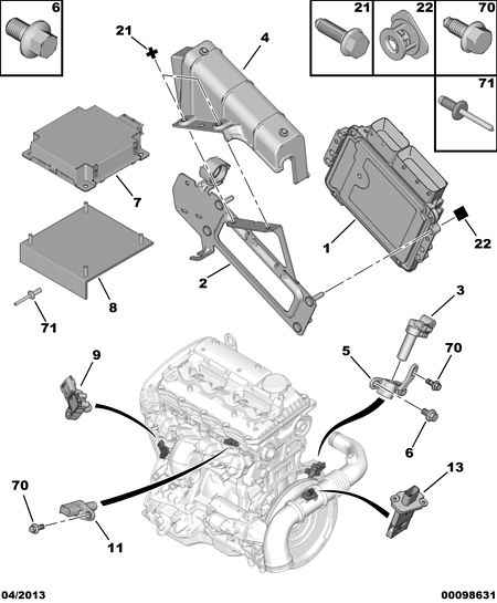 PEUGEOT 98 037 888 80 - Senzor impulsuri, arbore cotit parts5.com