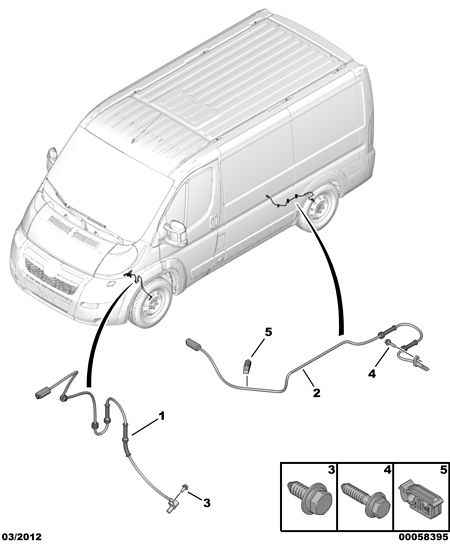 CITROËN/PEUGEOT 4545 F1 - Tekerlek hız sensörü parts5.com