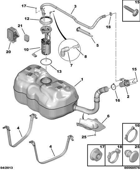 PEUGEOT (DF-PSA) 1531 38 - Junta, sensor de nivel de combustible parts5.com