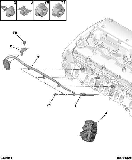 FORD 96 756 809 80 - Glow Plug parts5.com