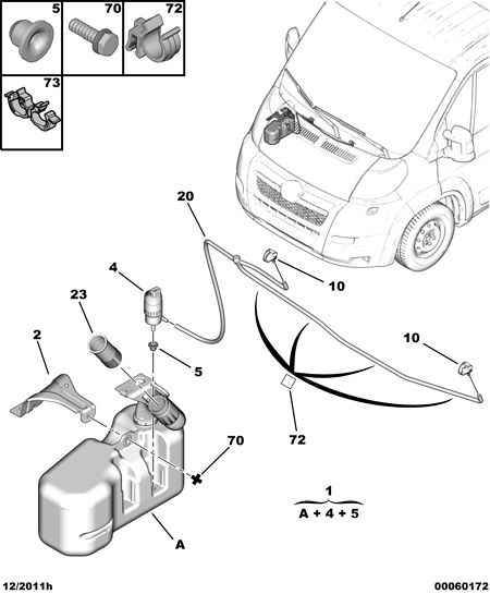 CITROËN 6434 C5 - Pompa spryskiwacza, spryskiwacz szyby czołowej parts5.com