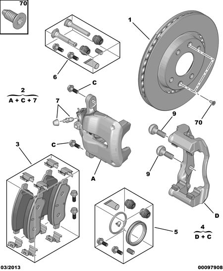 PEUGEOT (DF-PSA) 4249 J6 - Zavorni kolut parts5.com