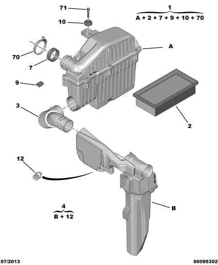 Vauxhall 96 747 255 80 - AIR FILTER parts5.com