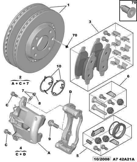 PEUGEOT 4249.17 - Brzdový kotúč parts5.com