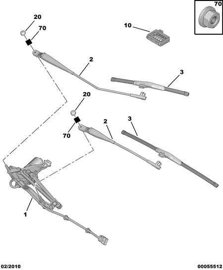 PEUGEOT (DF-PSA) 6426 YX - Μάκτρο καθαριστήρα parts5.com