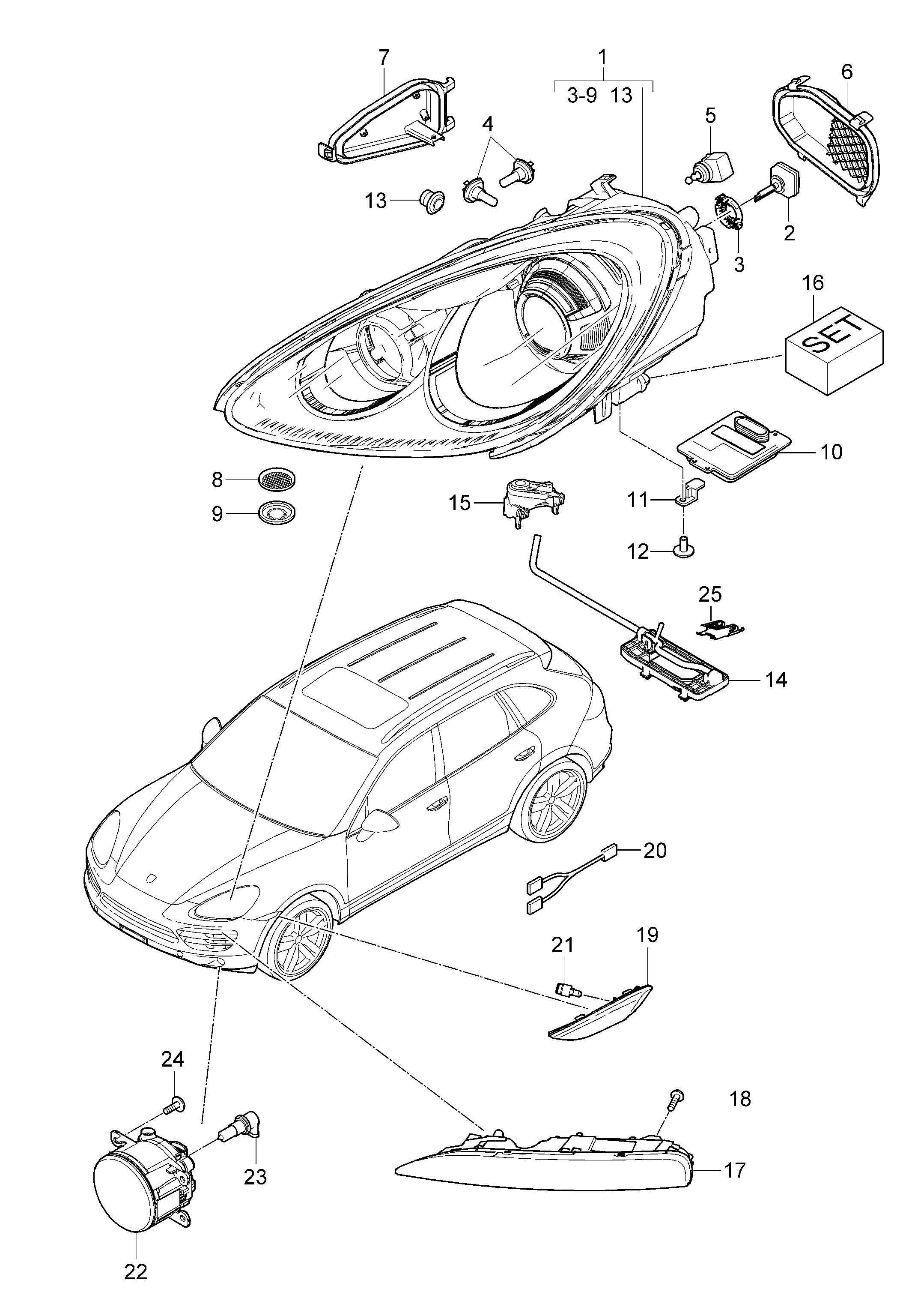 VAG 95563116300 - Fog Light parts5.com