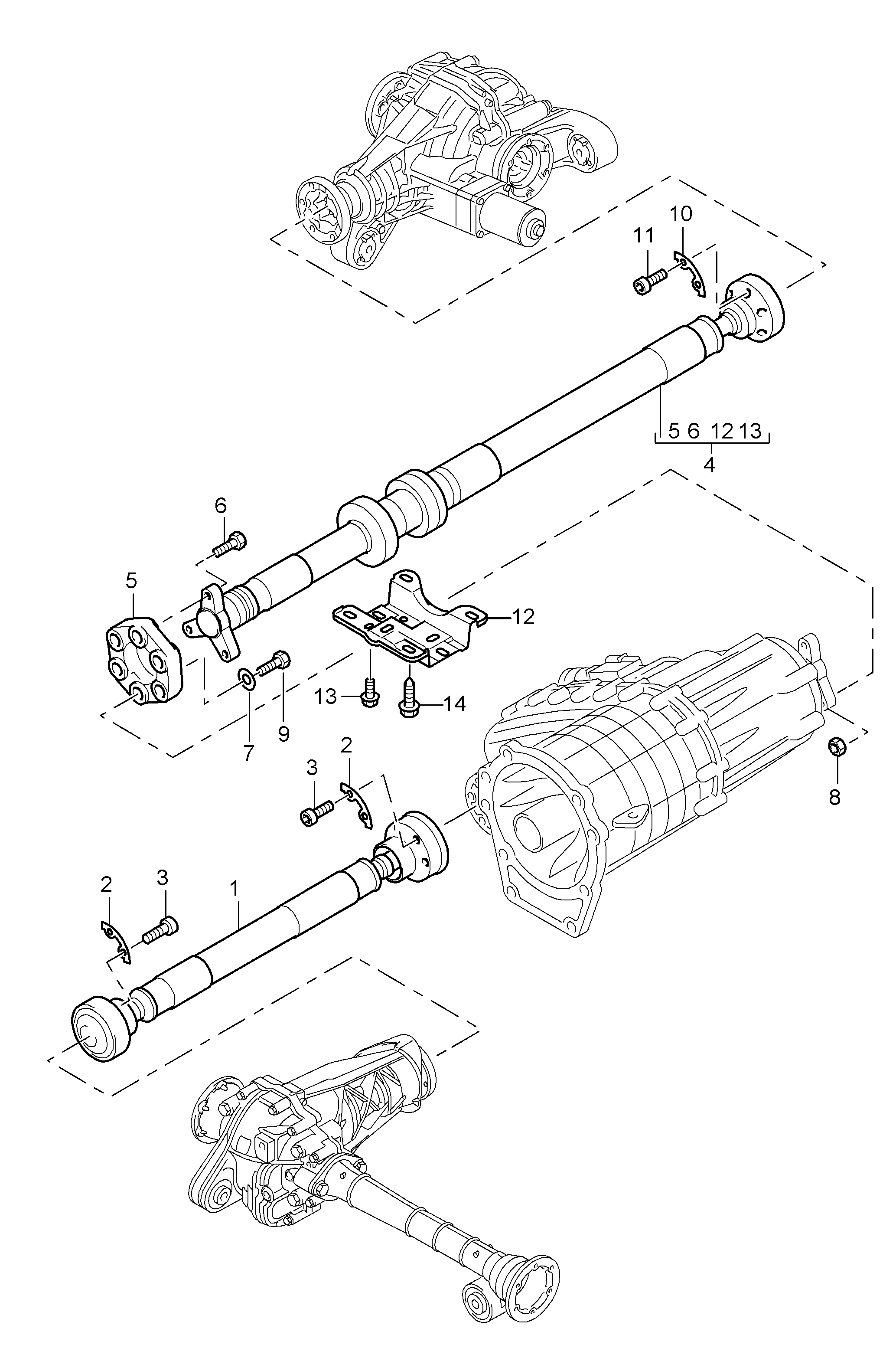 Porsche 955.421.020.13 - Suport, ax cardanic parts5.com