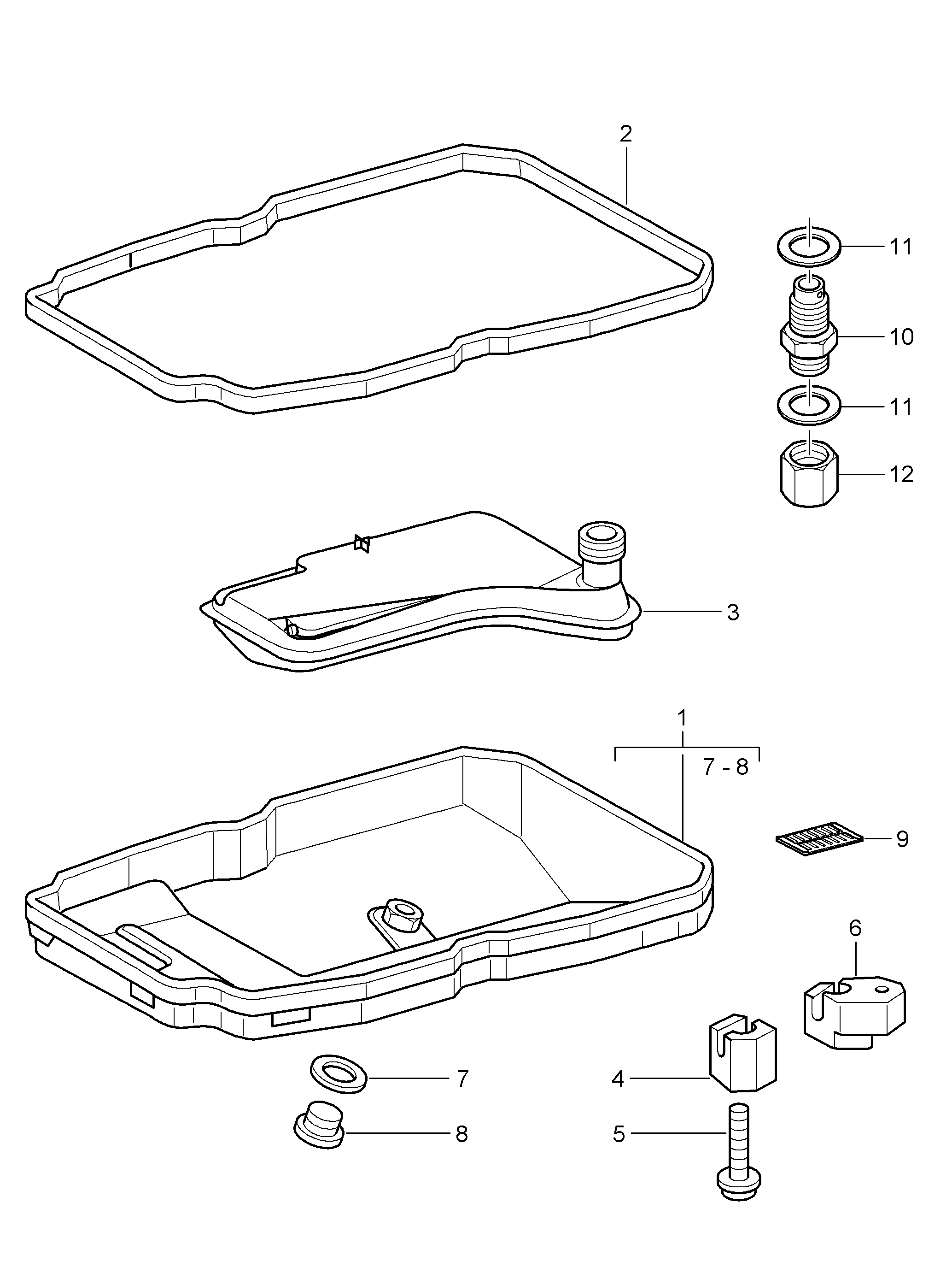 Porsche 140 271 008 0 - Seal, automatic transmission oil sump parts5.com