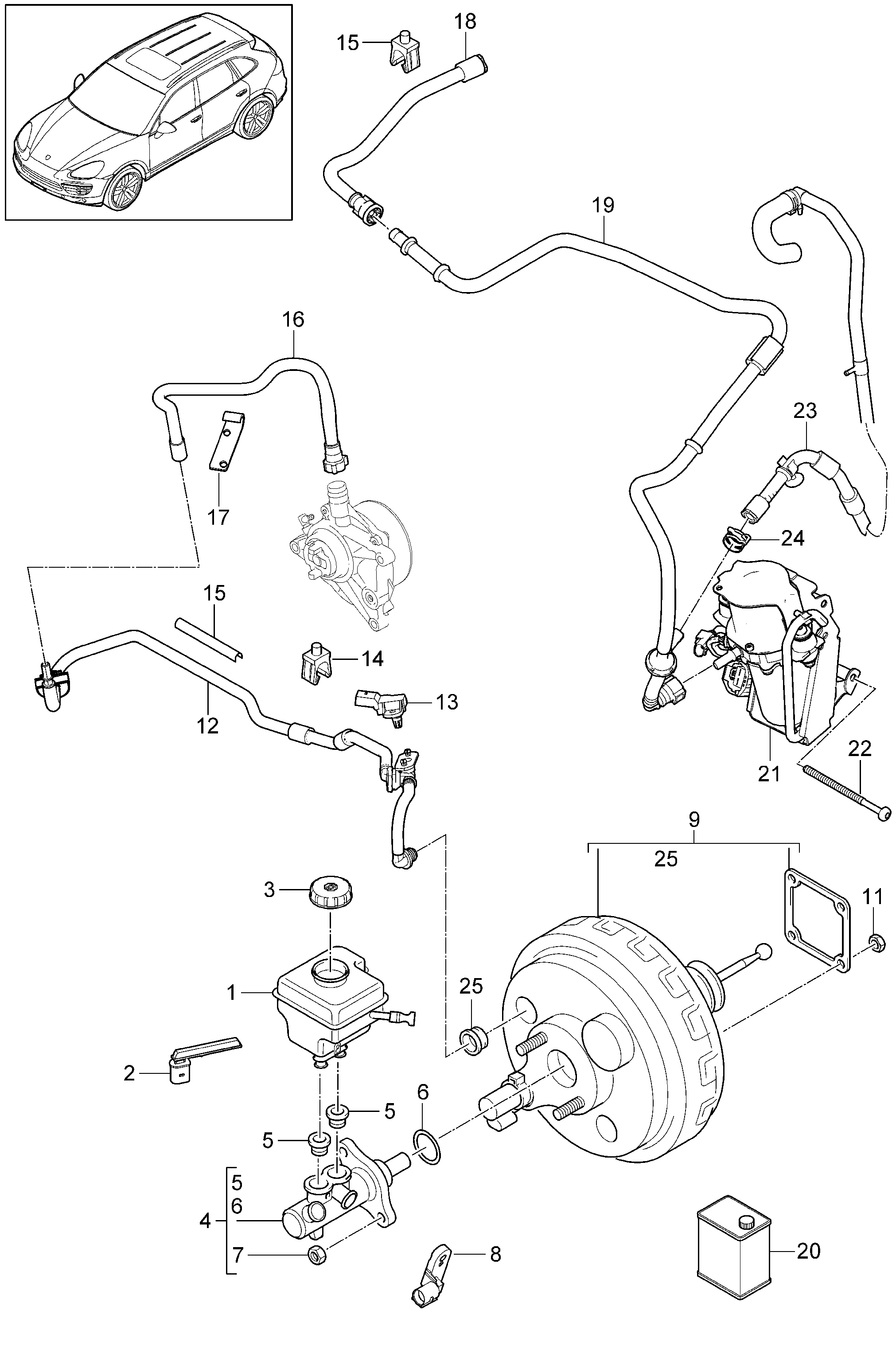 Porsche 958 355 459 01 - Prekidač za stop-svetlo parts5.com