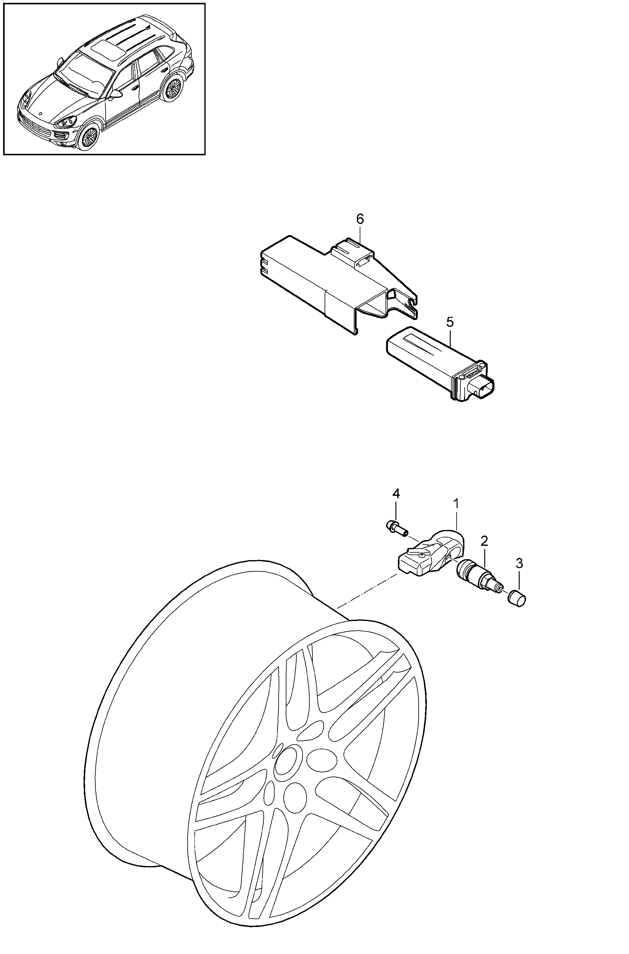 MCLAREN 5Q0907275 - Tyre pressure sensor parts5.com