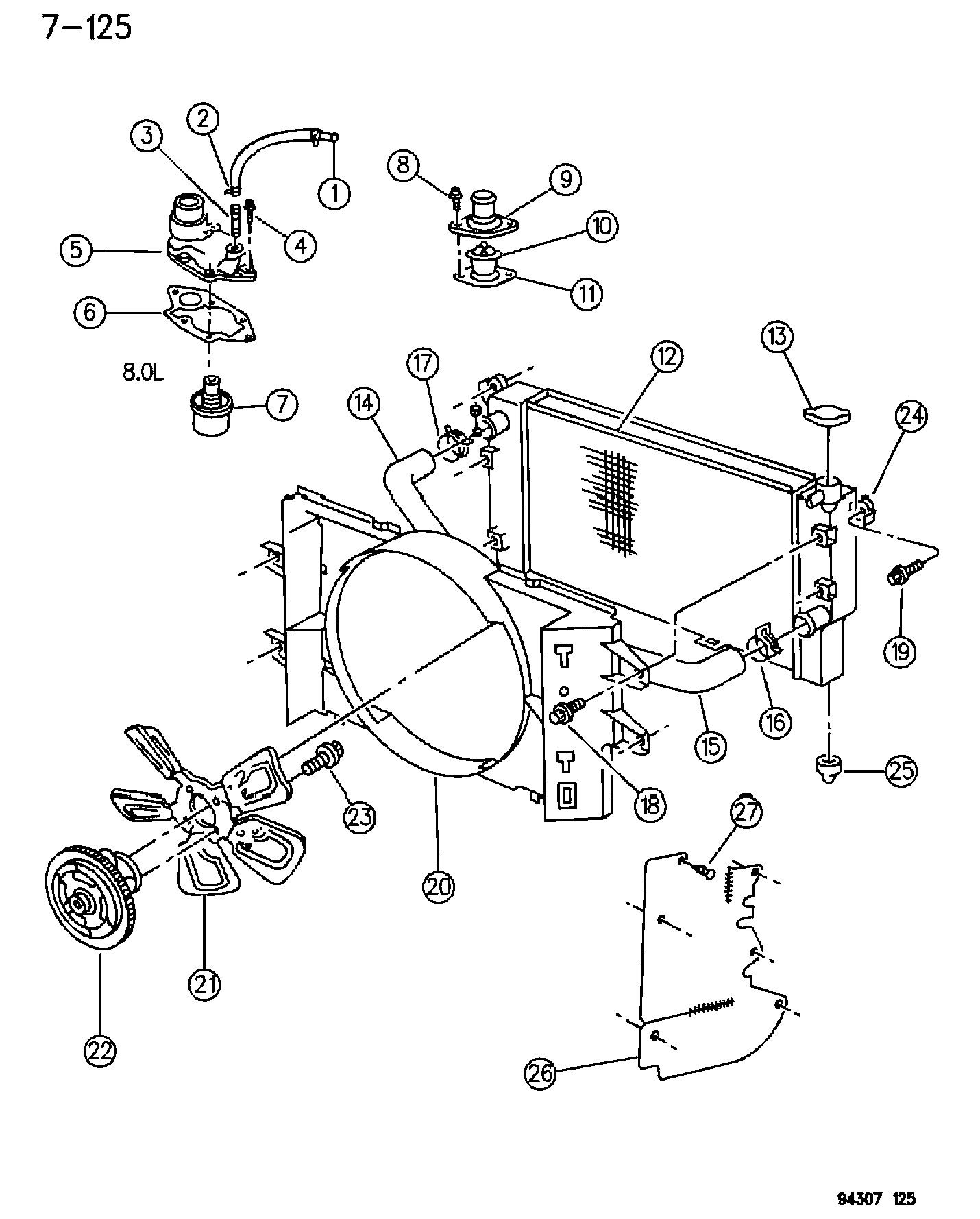 Dodge 5304 1078 - Termostat chladenia parts5.com