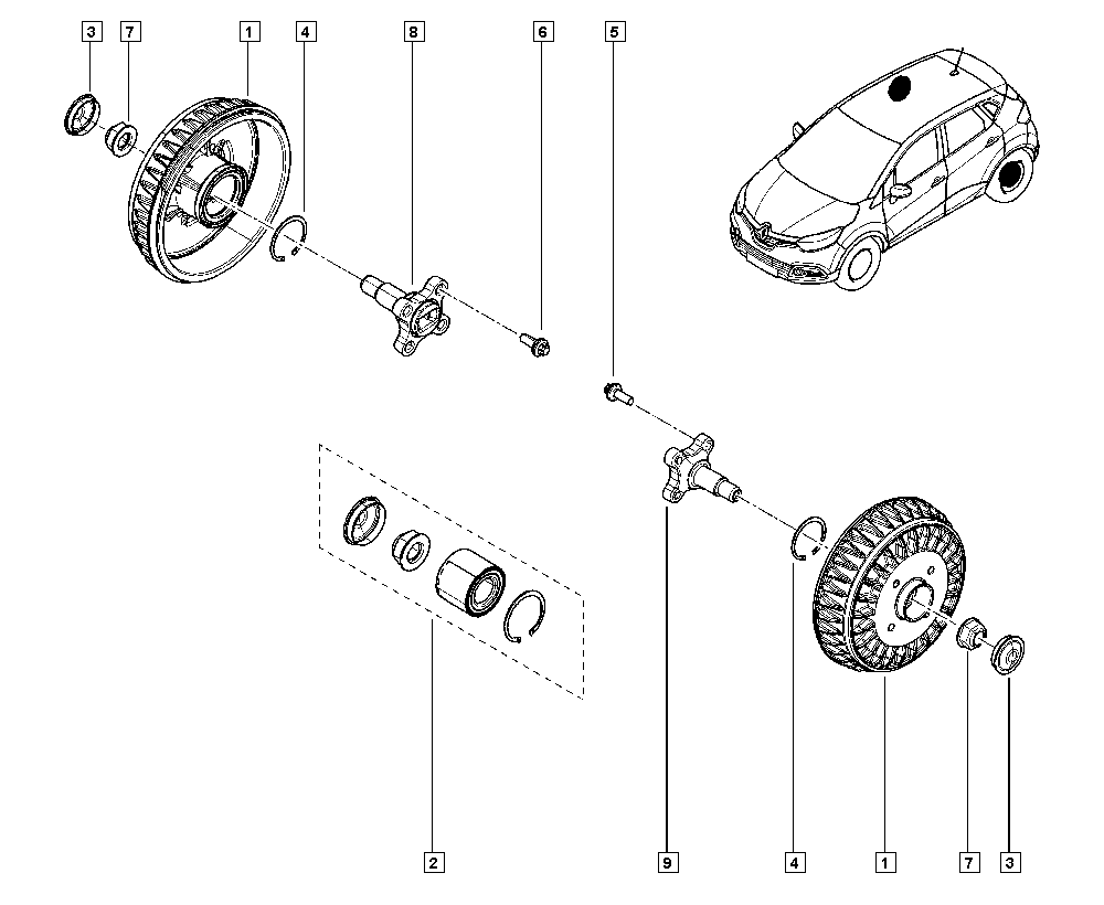 RENAULT 43 21 031 06R - Kerékcsapágy készlet parts5.com