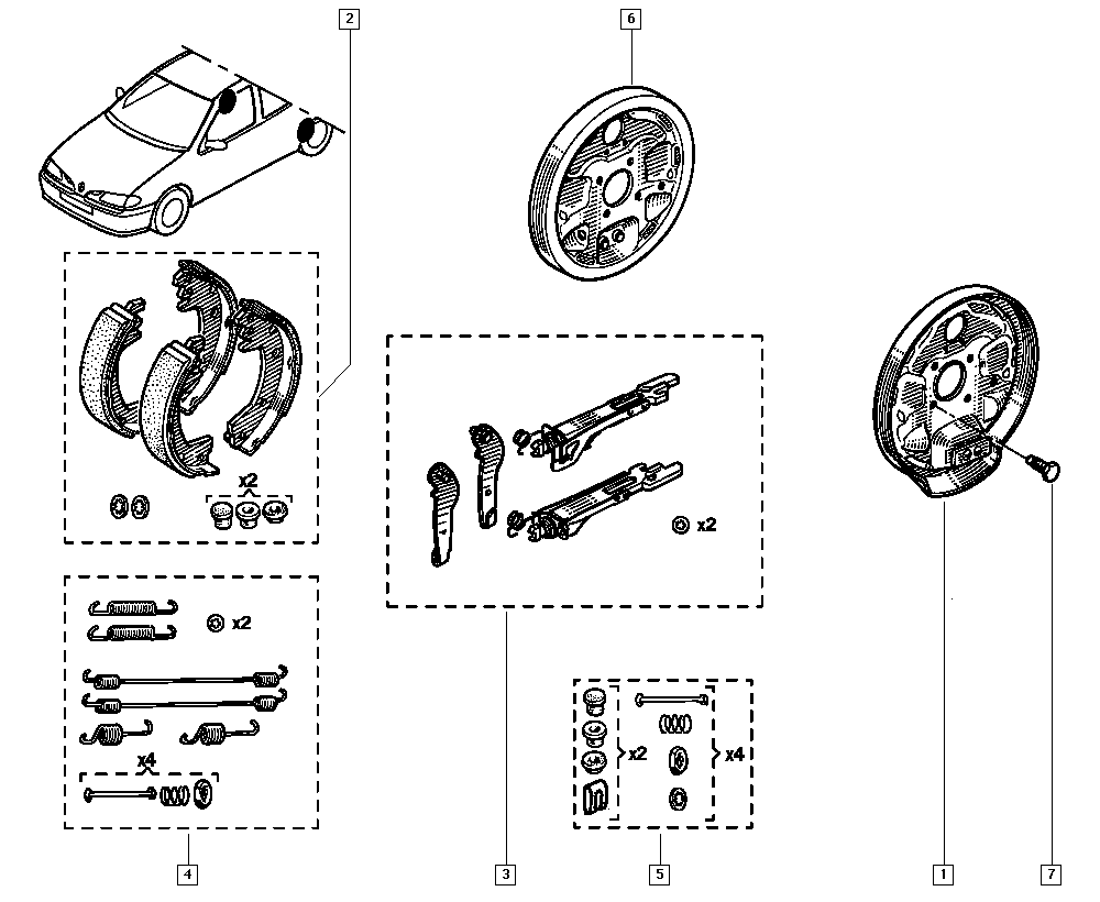 RENAULT TRUCKS 7701207266 - Piduriklotside komplekt parts5.com