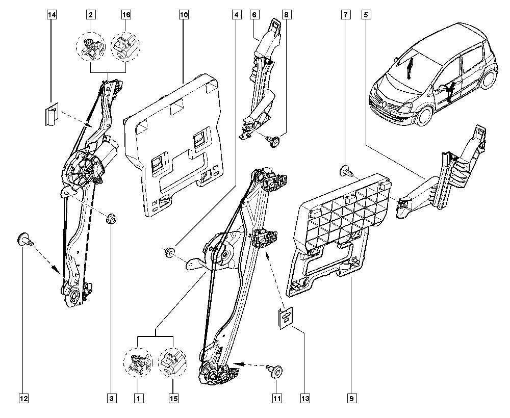 RENAULT 8200748379 - Aknatõstuk parts5.com