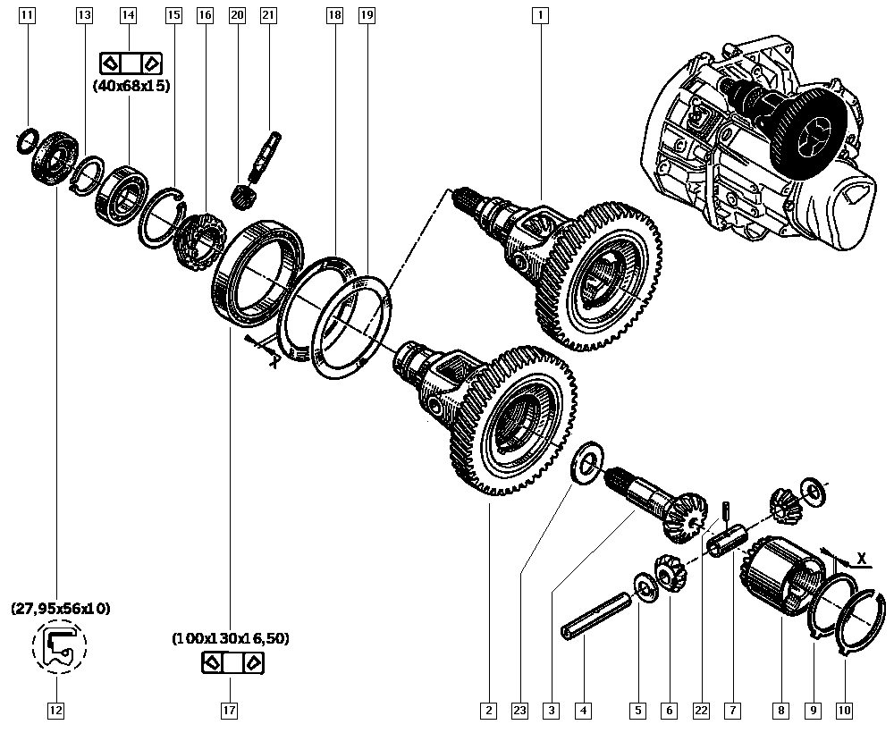 LADA 8200068744 - Akselitiiviste, tasauspyörästö parts5.com