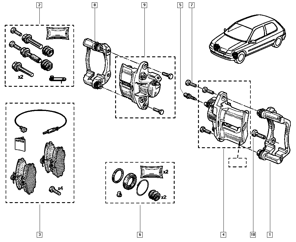 DACIA 77 11 130 071 - Kit de plaquettes de frein, frein à disque parts5.com