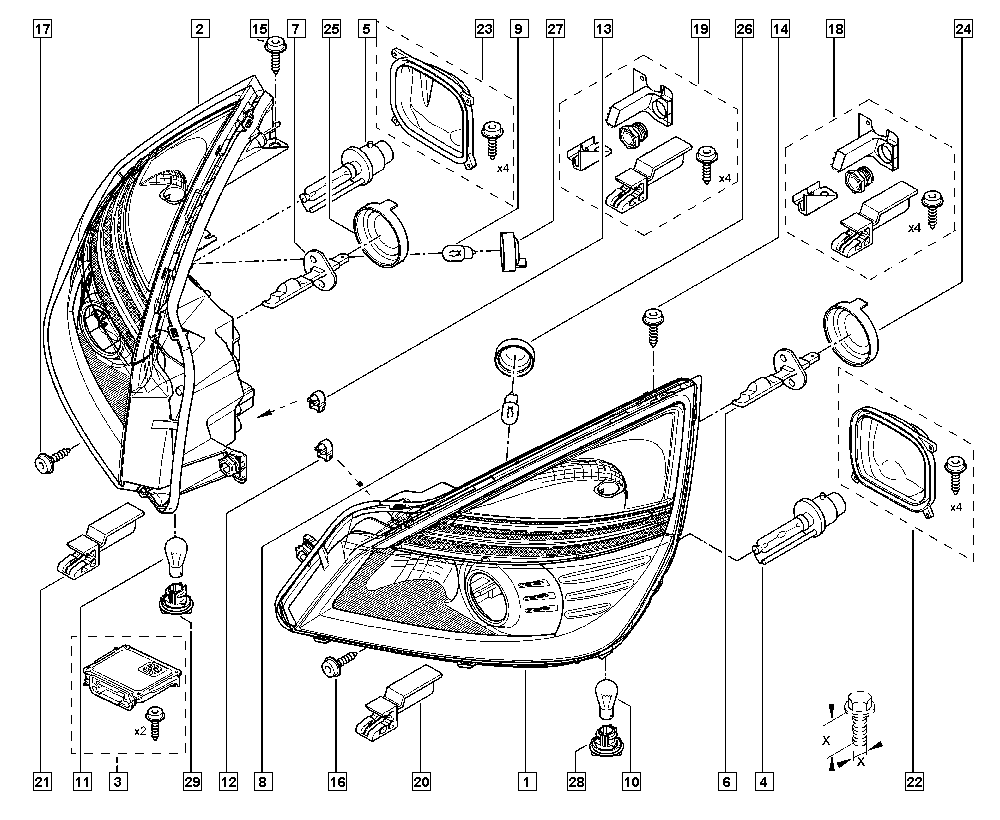 RENAULT 77 01 062 188 - Žarulja, far za dugo svjetlo parts5.com