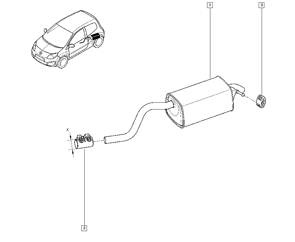 RENAULT 8200500948 - End Silencer parts5.com