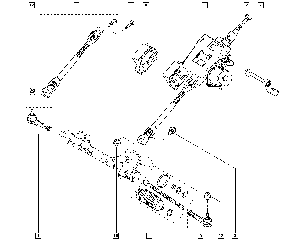 RENAULT 77 01 474 492 - Końcówka drążka kierowniczego poprzecznego parts5.com