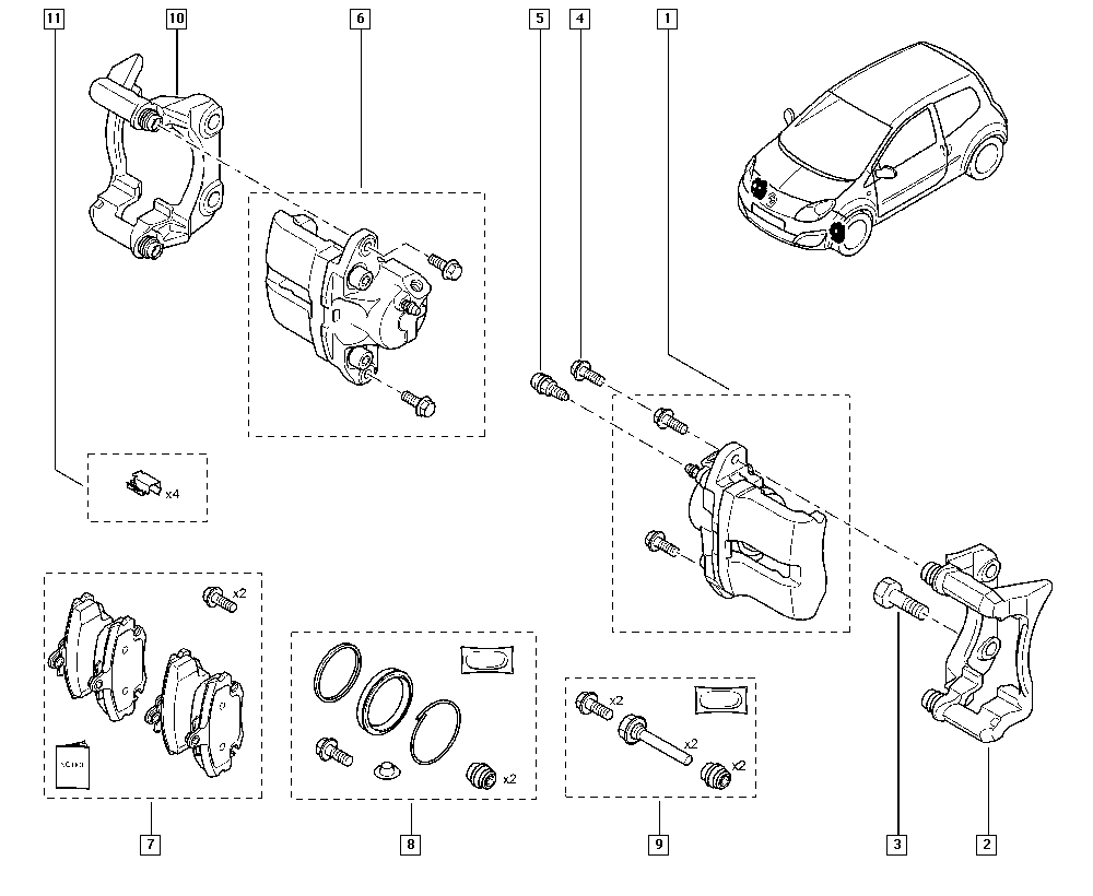 Alpine 410602192R - Σετ τακάκια, δισκόφρενα parts5.com