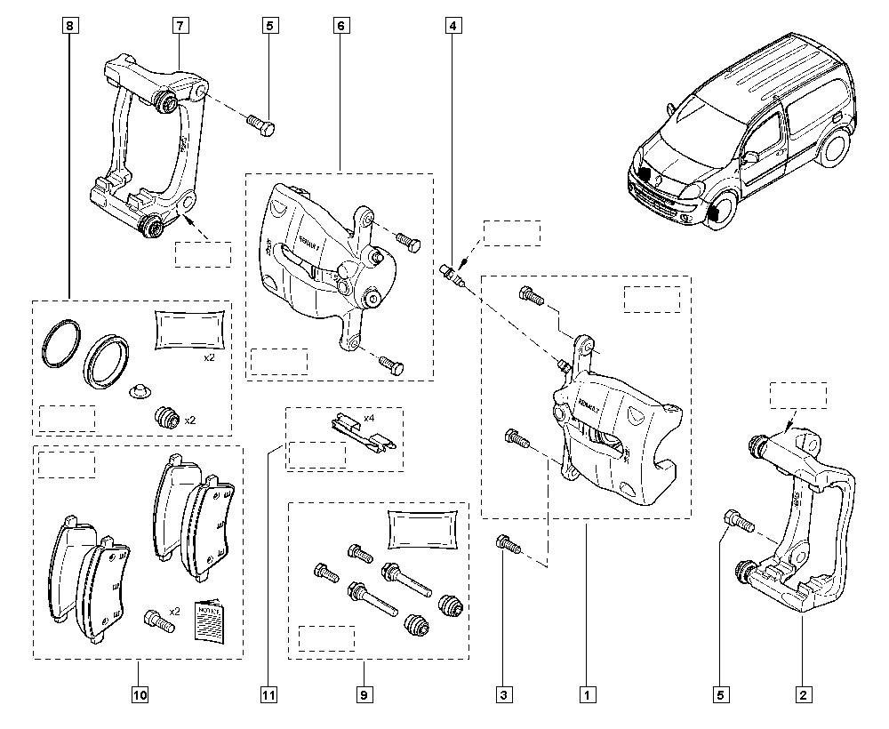 Mercedes-Benz 410608481R - Set placute frana,frana disc parts5.com