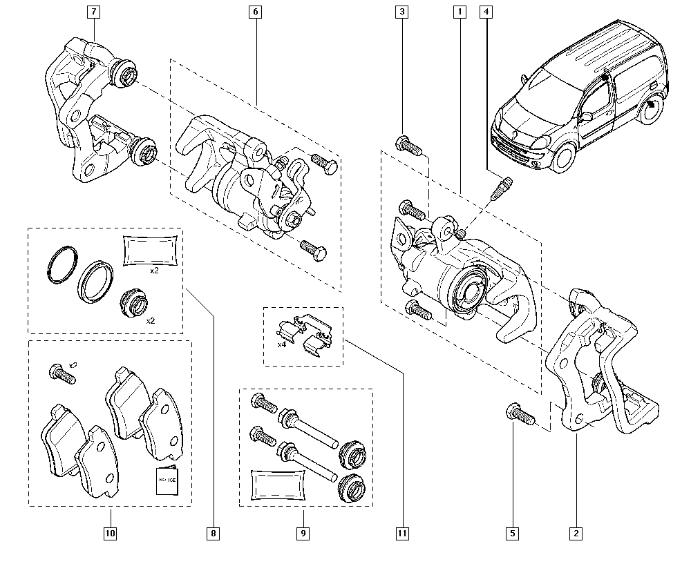 RENAULT 440118627R - Fren kaliperi parts5.com