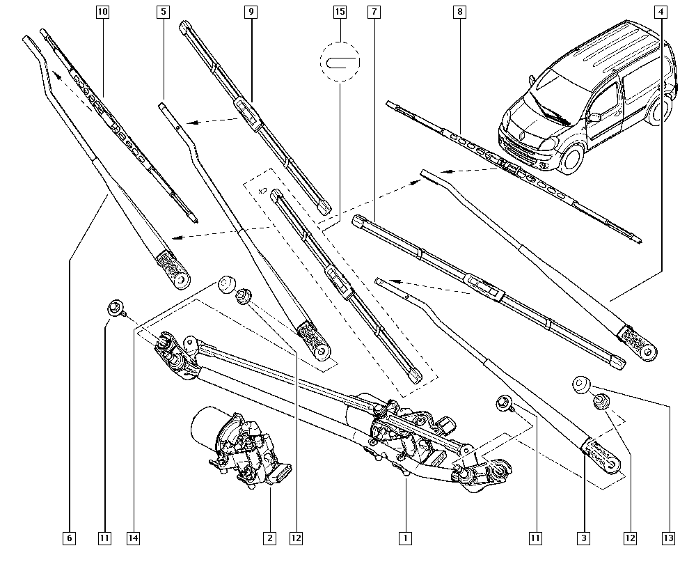 RENAULT 7701068754 - Lamela stergator parts5.com