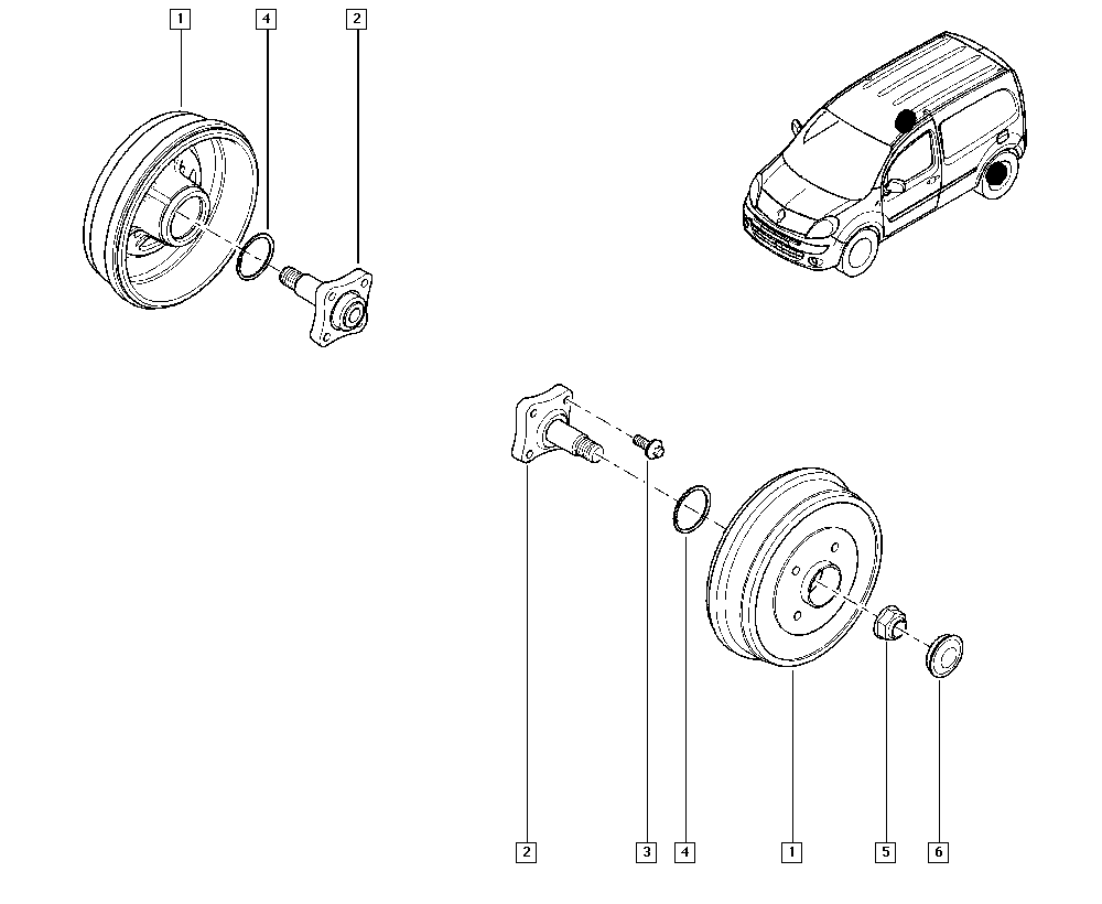 DACIA 7703 034 275 - Matica, kraj osovine parts5.com