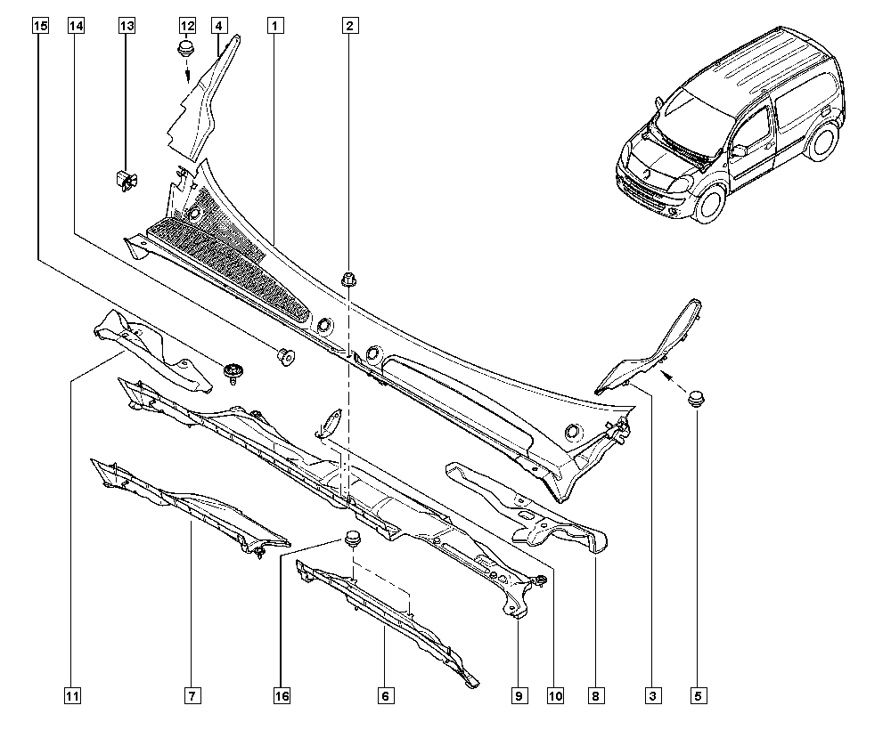 RENAULT 8200702219 - Клипс (щипка), декоративна / предпазна лайсна parts5.com