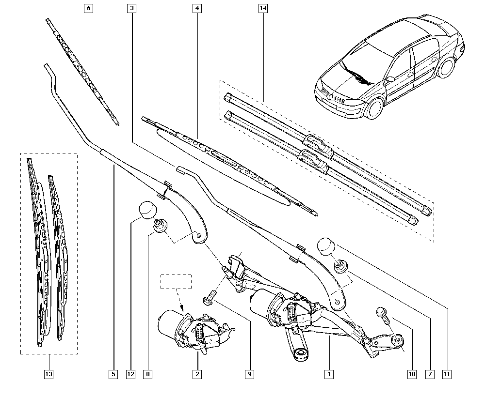 RENAULT 8200 036 921 - Uređaj za pranje vetrobranskog stakla parts5.com