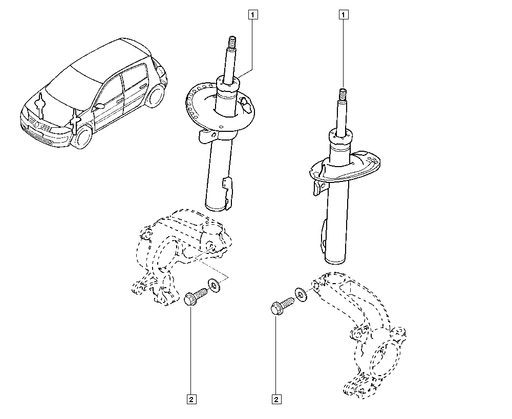 RENAULT 8200663654 - Amortizer parts5.com