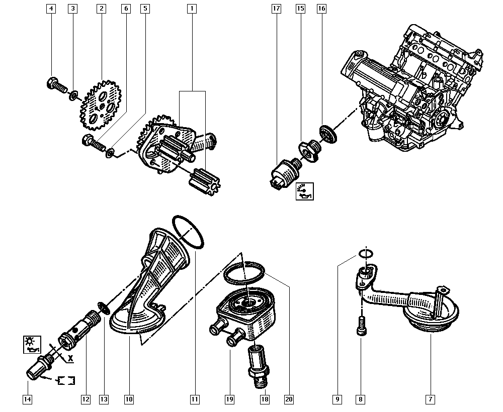 RENAULT 8200671284 - Snímač, tlak oleje parts5.com