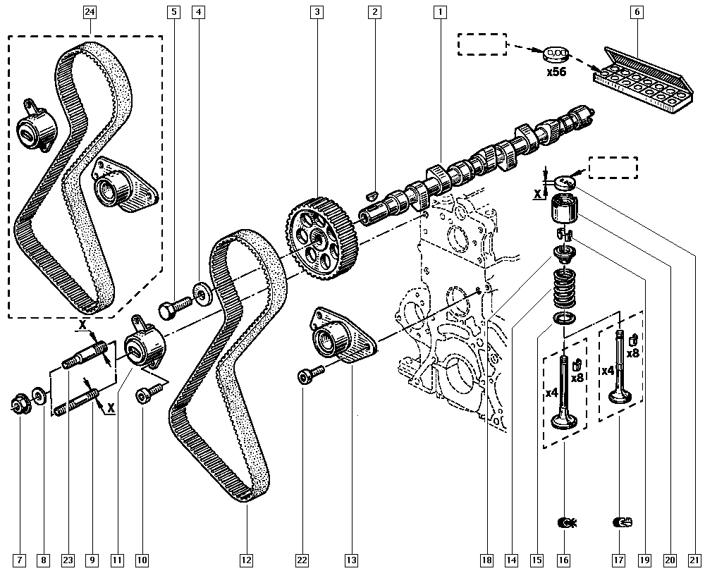 Moskvich 7700726440 - Zatezač, zupčasti kaiš parts5.com