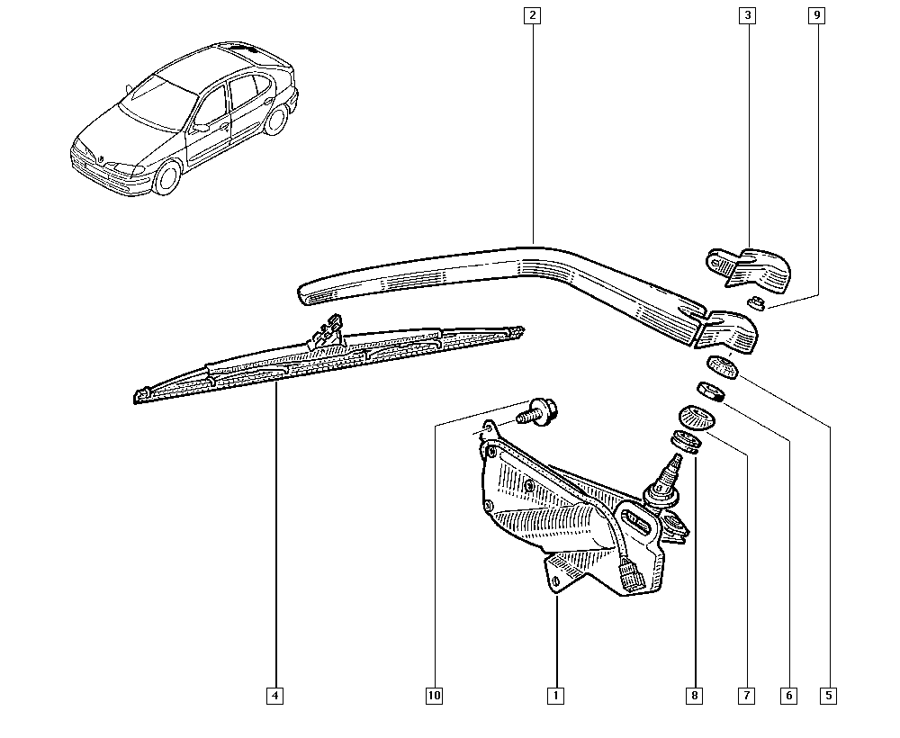 RENAULT 7711172849 - Μάκτρο καθαριστήρα parts5.com