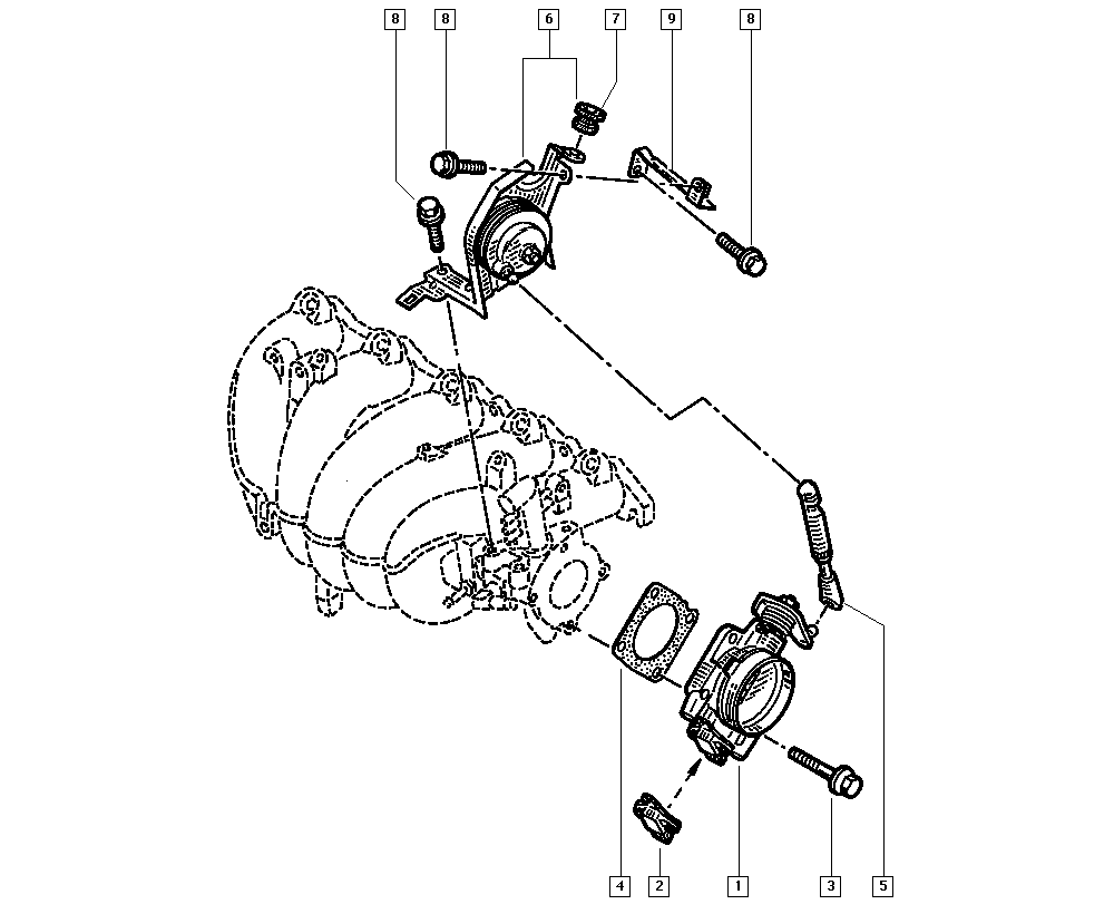 RENAULT 77 01 047 921 - Sensor, throttle position parts5.com