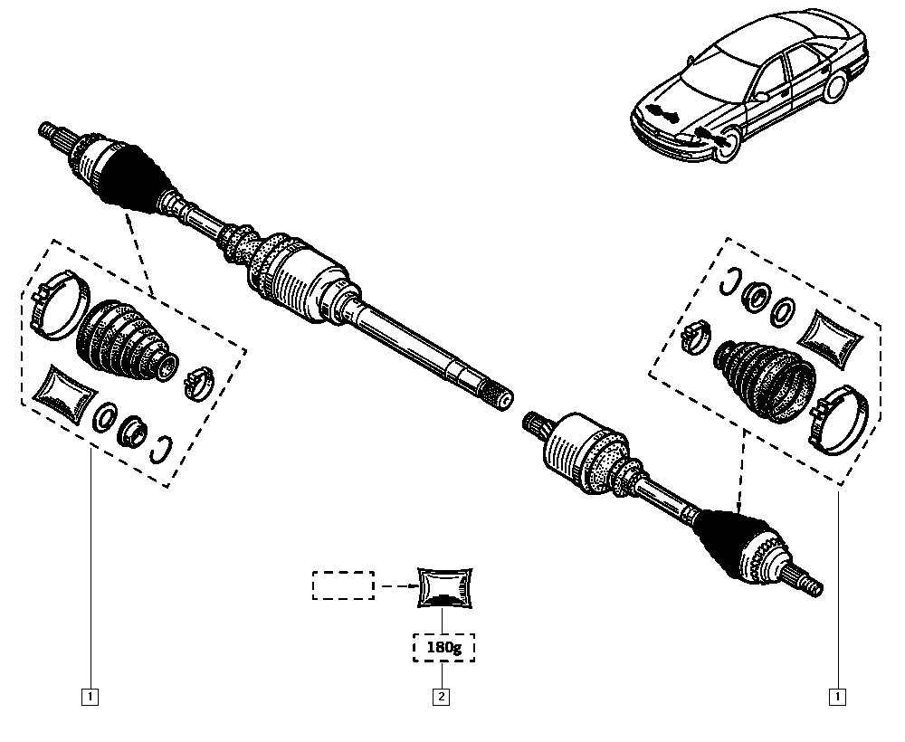 RENAULT 77 01 470 155 - Burduf cauciuc, articulatie planetara parts5.com