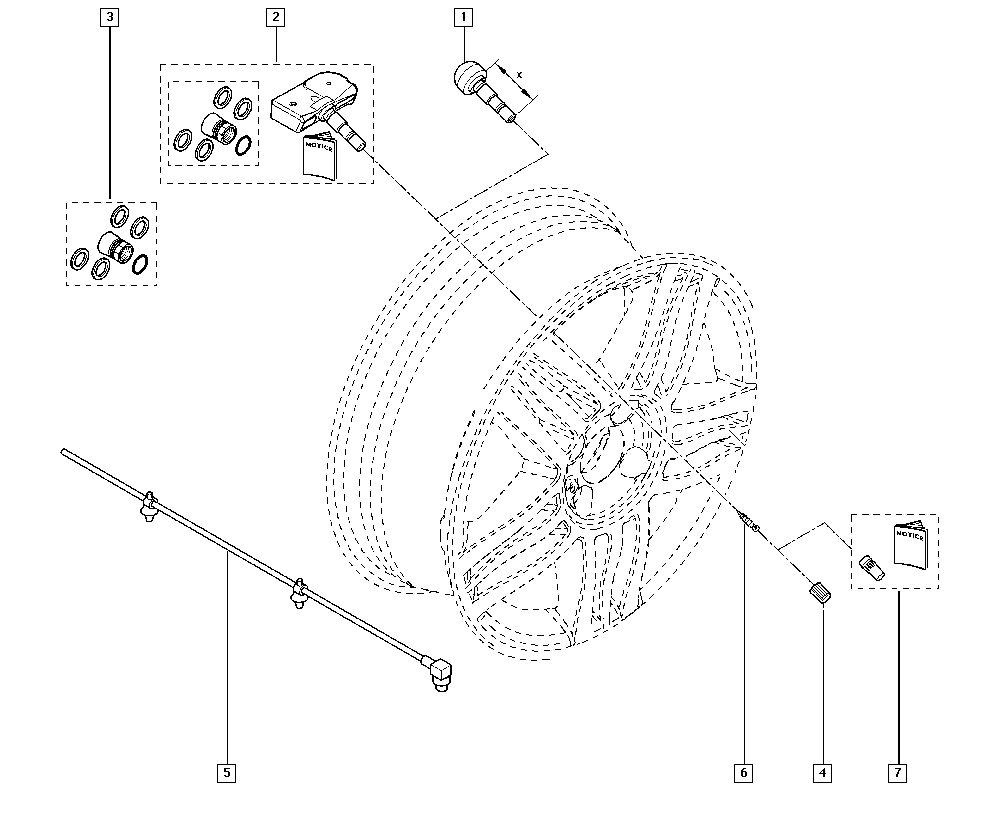 RENAULT 407005578R - Radsensor, Reifendruck-Kontrollsystem parts5.com