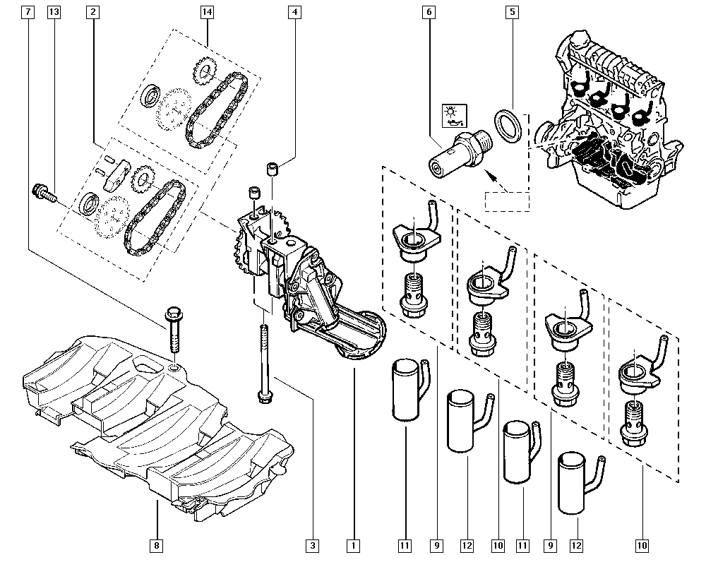 DACIA 82 00 671 279 - Датчик, налягане на маслото parts5.com