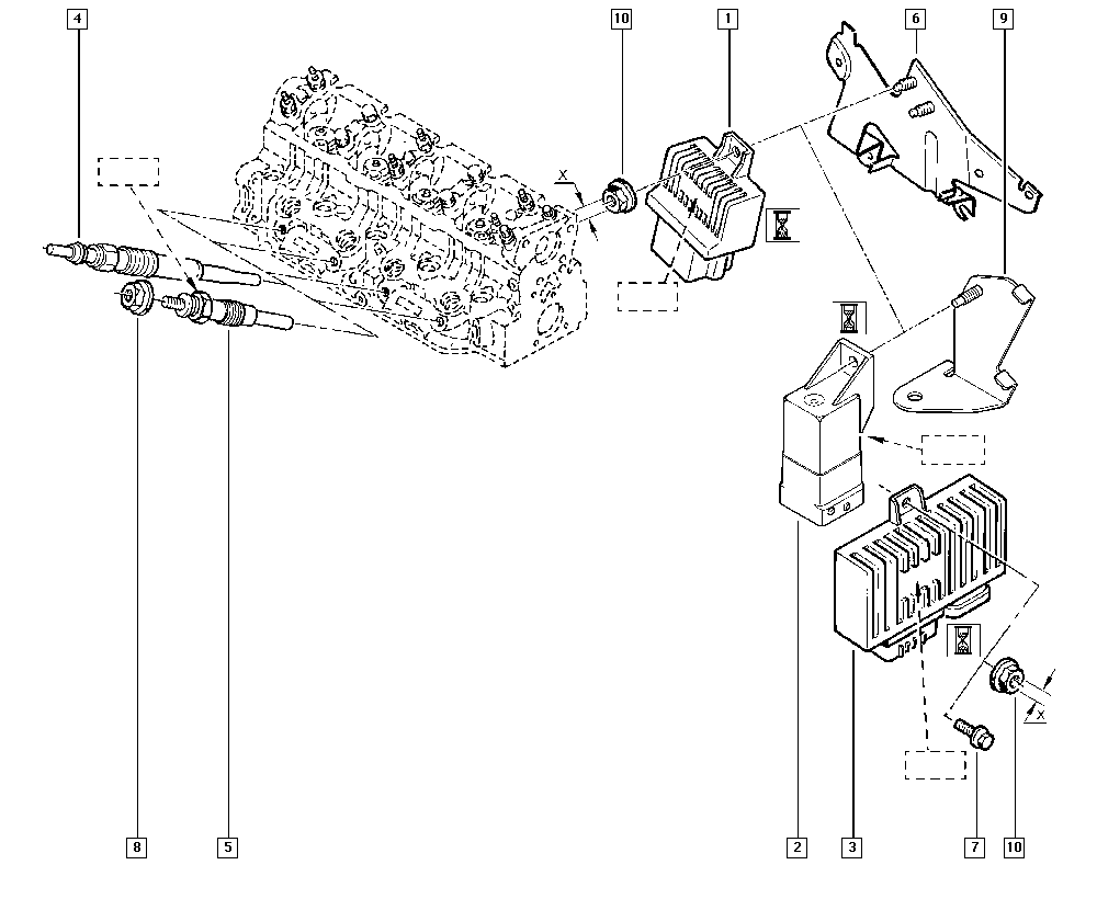 NISSAN 82004-90950 - Izzítógyertya parts5.com