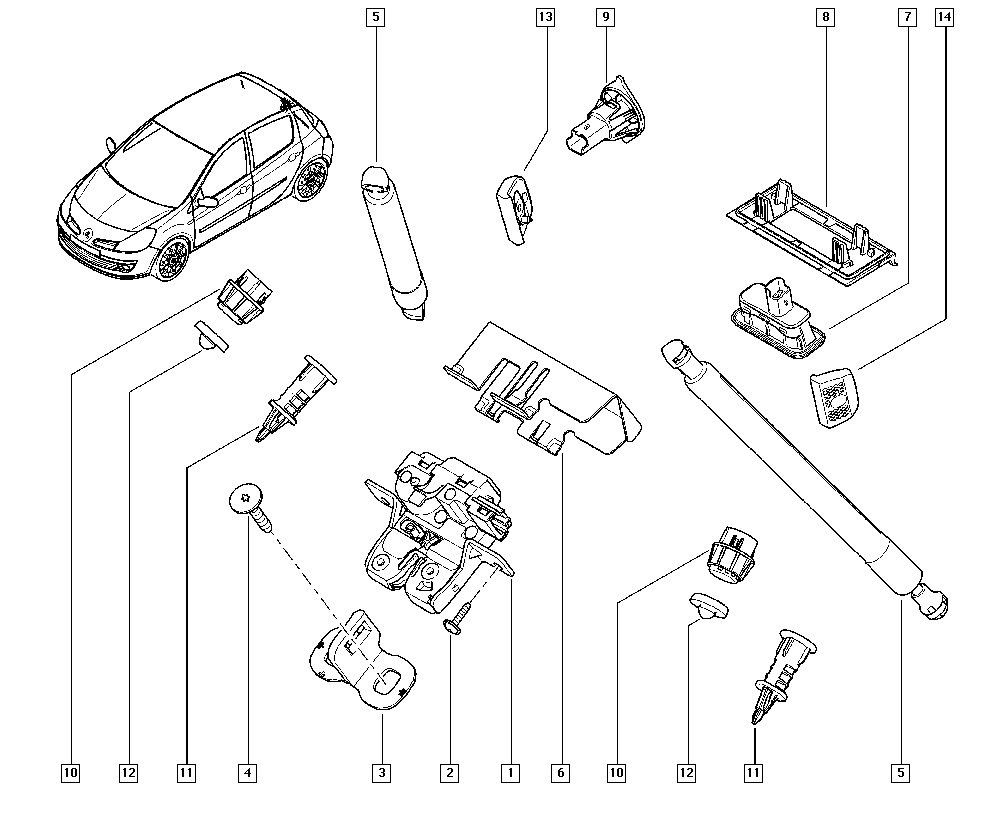 RENAULT TRUCKS 8200299546 - Pneumatická prużina, Batożinový / nákladný priestor parts5.com